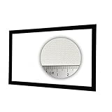 HiViLux Rahmen Leinwand akustisch transparent Weiss Tuch: HiViWhite Cinema 4K SD Akustik Gain=1,1 (16:9 Bild:300x168cm 135' Diagonal)