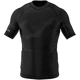 SMMASH Murk Rashguard Kurzarm Herren, Kampfsport Funktionsshirt Herren Atmungsaktiv und Leicht, Sportoberteile für MMA, Krav MAGA, BJJ, K1, Slim Fit, Hergestellt in der EU (L)