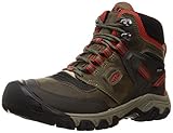 KEEN Herren Ridge Flex Mid Waterproof Wanderstiefel, Dark Olive Ketchup, 42.5 EU