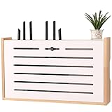 Router rack WiFi-Aufbewahrungsbox, Halterung, Desktop-Aufbewahrungsbox, schwimmendes Regal, Steckdosenleisten-Schutzabdeckung, Kabel-Organizer-Box (Size : 49x9x29cm)