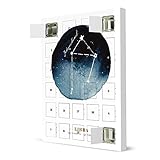 artboxONE Adventskalender zum Selbstbefüllen Aquarell Sternzeichen Waage Adventskalender Galaxy