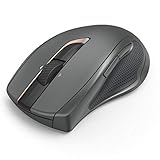 Hama kabellose Funk-Maus, ergonomisch (PC-Maus ohne Kabel, 7 Tasten, wireless Computer-Maus mit 2,4 GHz USB-Empfänger, silent ohne Klickgeräusche, Laser-Sensor, Auto DPI 800-2400) schw