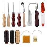 Lederwerkzeug-Set, Lederbearbeitungswerkzeuge DIY-Projekte Basic Starter Kit für individuelle Lederarb