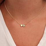 Gaddrt Necklace Halskette Mode Frauen Nette Herz Brief Halsband Kette Anhänger Dame Halskette Schmuck (S)