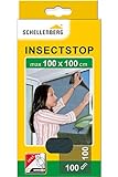 Schellenberg 50711 Fliegengitter für Fenster, Insektenschutz ohne Bohren, Schutz vor Mücken, Fliegen, Insekten und Ungeziefer, 100 x 100 cm, inkl. selbstklebendes Klettband,
