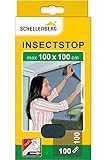 Schellenberg 50711 Fliegengitter für Fenster, Insektenschutz ohne Bohren, Schutz vor Mücken, Fliegen, Insekten und Ungeziefer, 100 x 100 cm, inkl. selbstklebendes Klettband,