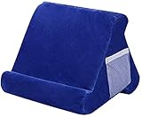 Tablet Ständer Kissen Kissenständer Buchablage Multi Angle Soft Bed Pillow Holder Tragbarer Dreieck Tablet Ständer (Royal Blue)