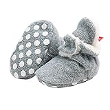 Niedlich Stiefel Socke Einstellbar (12-15 Monate, Grau)