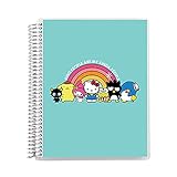 Erin Condren Notizbuch, Spiralbindung, 17,8 x 22,9 cm, Motiv Hello Kitty My Kinda People 160 perforierte Seiten mit 36,3 kg Pap
