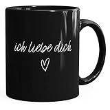 Kaffee-Tasse Ich liebe Dich I love You Liebe Love Geschenk Tasse MoonWorks® schw