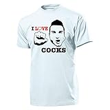 I Love Cocks Blowjob Blasen Gay Schwul Homo Penis Oral Verkehr T Shirt #19696, Größe:4XL, Farbe:Weiß