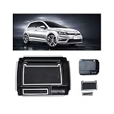LFOTPP Kompatibel mit Golf 7 MK7 Auto Mittelkonsole Organizer, Zubehör Mittelarmlehne Aufbewahrungsbox Orig