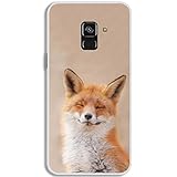 Generic Weiches Silizium Mit Snow Fox Kompatibel Mit Samsung 2018 Galaxy A5 A8 Für Mädchen F