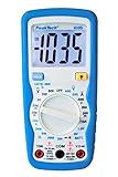 PeakTech 1035 – Digitales Multimeter CAT III mit Display-Licht, Batterietester, Spannungsmesser, Handmultimeter, Messgerät, Voltmeter, Elektronisches Strommessgerät, Durchgangsprüfer - Max. 600 V