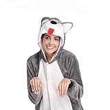 WEIYIing Hund Kigurumi Flanell One-Piece Home Sleep Wear Anzug Cosplay Cartoon Pijamas Tier Onesies Für Erwachsene Frauen Pyjama-Hund Strampler_S