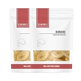 Canobel Bananenchips Hundeleckerli getreidefrei, hypoallergen & ohne Zucker I Gesunder Obst Snack für Hunde ideal als Belohnung I Vegane Leckerli für ihren Hund I Schonend getrocknete Frü