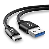 CELLONIC® USB Kabel 2m kompatibel mit Samsung Galaxy Tab S3 S4 S5e S6 / TabPro S/Galaxy Book A 10.5 10.6 12.6 / Active 2 / Pro Ladekabel USB C Type C auf USB A 3.0 Datenkabel 3A schwarz Ny