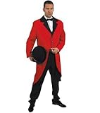 Frack für Herren Gehrock Herrenfrack S 48 50 Rot Tailcoat Red Hochzeit 20er 30