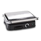 CLATRONIC® Kontaktgrill + Paninimaker KG 3487/261670 schwarz inox