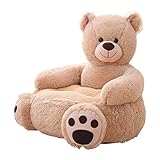 longrep Tier Plüsch Stuhl Teddybär Plüsch Kinder Armlehne Sitz Cartoon Kindersofa Baby Sofa Sitz Lernen, Auf Weichen Kissen Plüsch Kissen Spielzeug Zu S