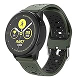 ISABAKE 20mm Armband für Galaxy Watch 42mm/Garmin Vivoactive 3/3 Music/Forerunner 245/645 Music Galaxy Active 2/HR, Quick-Fit Uhrenarmband Schnellwechsel Breite Silikon Smartwatch Ersatzarmb