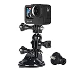 Aozcu Kamera SaugnapfHalterung mit 1/4-20 Gewinde, Auto Windschutzscheibe Kamera Halterung für GoPro Hero 10 9 8 7 Max 6 5 Session 2018, Apeman, DJI Osmo Action, Campark, Crosstour, SJCAM, Xiaomi Y