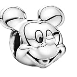 LaMenars Mouse Muttertag Charm Anhänger aus 925er Silber, Perlen für Armbänder und Armreifen, Charm für Damen und M