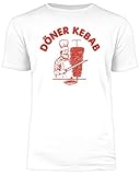 Outfitfaktur Döner Kebab - Weißes Herren T-Shirt - Größe L