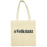 Tasche #Volkstanz Größe 38x42 Farbe Natur Druck Schw