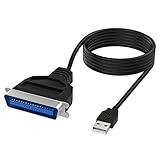 Sabrent Parallel-Kabel USB-zu-Parallel IEEE 1284-Drucker-Kabel-Adapter (1.82 Meter) CENTRONICS, 36-polig. für Canon Epson Brother Lexmark HP Hewlett Packard IEEE-1284 Centronics PC Und MAC Windows 98SE, 2000, XP, Vista, 7, 8, MAC os V8.6~9.2 & Hoher (CB-CN36)