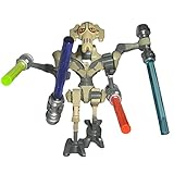 Custom Brick Design Kus General Grievous Figur V.1 - modifizierte Minifigur des bekannten Klemmbausteinherstellers und somit voll kompatibel zu Leg