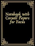 Notebook with Cornell Papers for Focus: FocusNotes Note Taking System Composition Book,8.5 x 11 in (21.59 x 27.94 cm), White,120 Pag