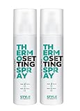 Dusy Style Thermo Setting Spray 200ml Volumen Sprühfestiger mit Hitzeschutz (2 Stück)