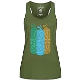 Lexi&Bö Damen Tank Top T3 in grün für Taucher aus 100% Bio-Baumw