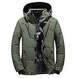 RMBLYfeiye Herren Steppjacke in Daunenjacken-Optik mit Kapuze Winterjacke Gefütterte Warme Übergangsjacke Regenjacke Winter/Herbst Jacke mit 7 Taschen für Männer Camping Wandern Bergsteig