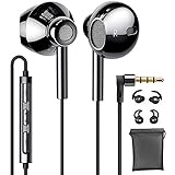 Linklike In Ear Kopfhörer 14,2 mm Membran Deep Bass Quad Treiber 4D Stereo Im Ohr Ohrhörer mit Mikrofon Komfort Headphone Kompatibel mit Samsung, iPhone, Huawei, Xiaomi, Nokia usw