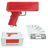 YIPUTONG Super Money Gun Spielzeug Geld Pistole Party Revolver verschießt Fake Geld Banknoten für Supreme Fun, Cash Gun Geld Pistole mit 100 Banknoten Partyspiel Geschenke zum Geburtstagsvergnüg