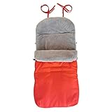 ZYCH Kleinkind Herbst Winter Warm Fußsäcke Kinderwagen Universal Fleece Gefüttert Winddicht Einfarbig für Alle Kinderwagen Sportwagen Buggy Autositz Tragetasche (Color : Red)