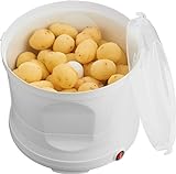 MELISSA Kartoffelschälmaschine, 1kg, elektrische Kartoffelschäler, Kartoffel Schälmaschine, Kunststoff, weiß, 60 W