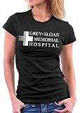 Million Nation Grey Sloan Memorial Greys Anatomy Woman T-Shirt, Größe L, Schw