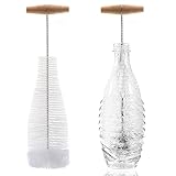 Premium Reinigungsbürste Flaschenbürste Sodaflaschen Flaschenbürste Reinigung Flaschenbürste Universal Flaschenreiniger Lang Griff Flaschenbürste Flaschen Reinigungsbürsten für Glasflaschen T