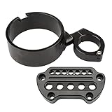 ZLROU Für H&Arley S&portster XL 883 1200 1995 1996 1997 1998-2015 Motorrad Tachohalterung Gehäuse Seitenmontage Verlegung Abdeckung W/Lenkerobere Klemmen Lenkererhöhung Klemmen (Farbe : L)
