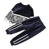 Baby Mädchen Kleidung Set Neugeborene Kleinkinder Babykleidung Set Kleidung Set Mode Lace Patchwork Outfits Set Langarm Sweatshirt T-Shirt Top+ Hose Kleidung Outfit (3-12 Jahre) (Marine, 11-12 Years)