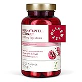 LifeWize® Granatapfel Extrakt - 40% Ellagsäure - 1500 mg Hochdosiert pro Tagesdosis - 120 Kapseln - Vegan & ohne unerwünschte Z