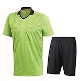 adidas Fußball Referee 18 Schiedsrichter Trikotset Trikot Shorts Herren hellgrün Gr XXL