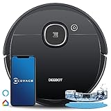 ECOVACS DEEBOT OZMO 920 Saugroboter mit Wischfunktion, Staubsauger Roboter (Smart 3.0 Laser Navigation, Teppicherkennung, Raumreinigungspläne, Kartierung mehrerer Etagen, No-go Zone), APP/Alexa/WIFI