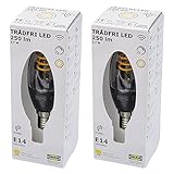 Ikea TRADFRI (Zigbee) Smart LED Lampen E14 Filament 250 Lumen 2200 Kelvin 2,7 Watt 205.176.29 - 2er S