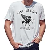 Camp Half-Blood Percy Jackson Inspired PJO Heroes of Olympus Herren Weißes T-Shirt Size L