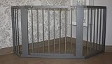 Schutzgitter Absperrgitter Türgitter Treppenschutzgitter 117 bis 363 cm grau (163cm)