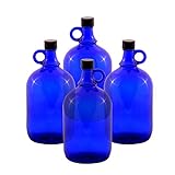 LGL Haushaltswaren GmbH Glasballonflasche/BLAU/Gallone / 2 Liter oder 5 Liter (4 x 2 Liter)